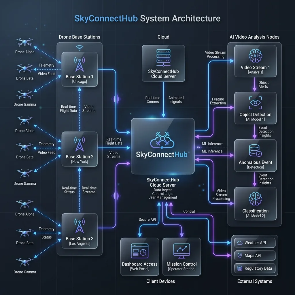 SkyConnectHub System Architecture